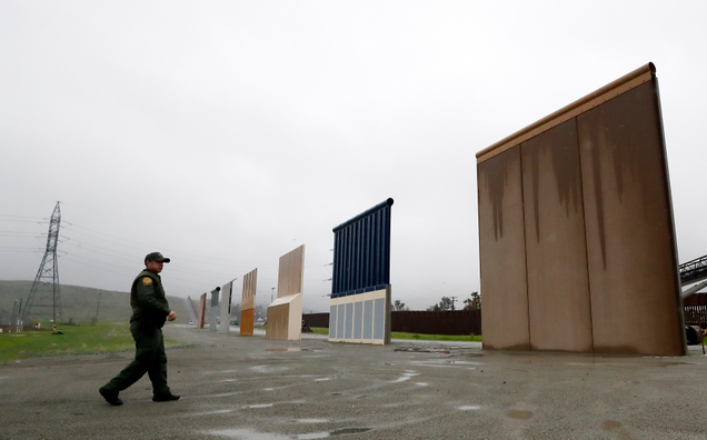 Here are some of the prototypes for this dumbass border wall.